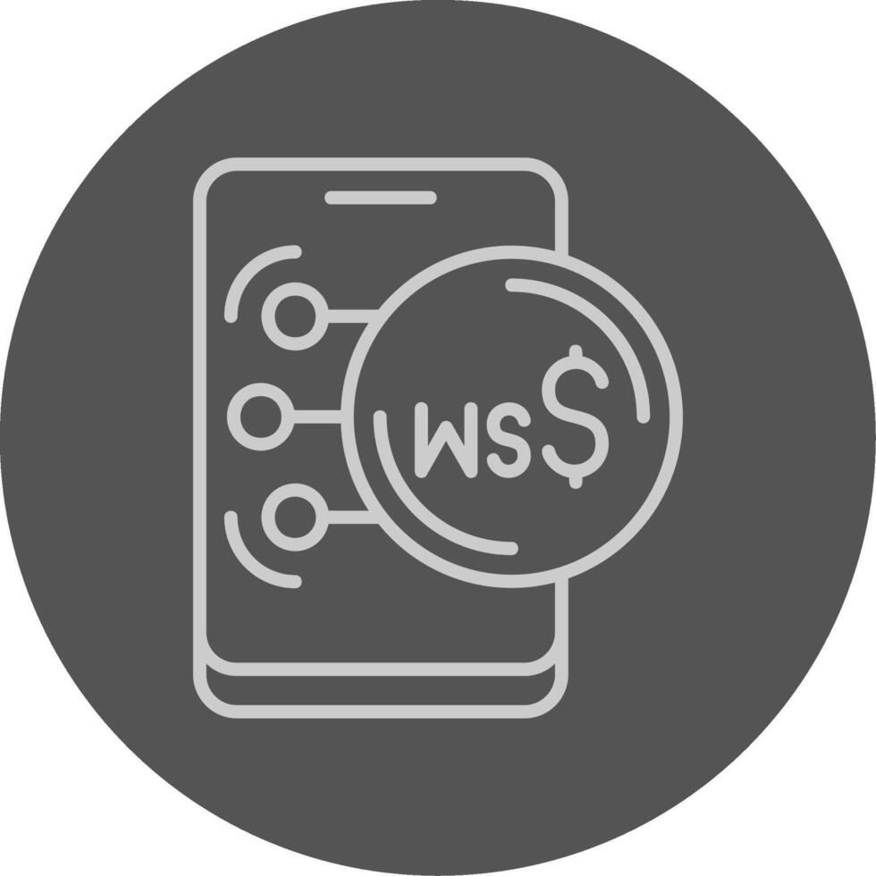 Samoan Tala Outline Style Icon vector