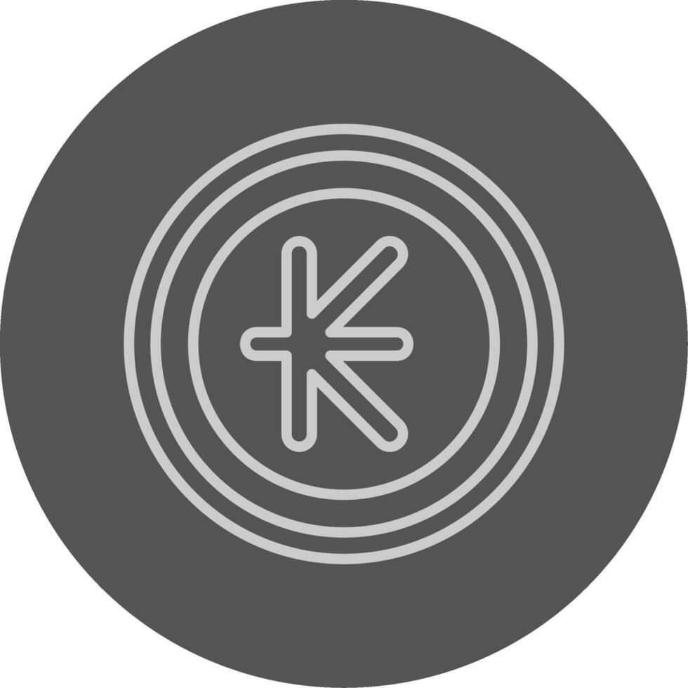 Lao Kip Sign Outline Style Icon vector