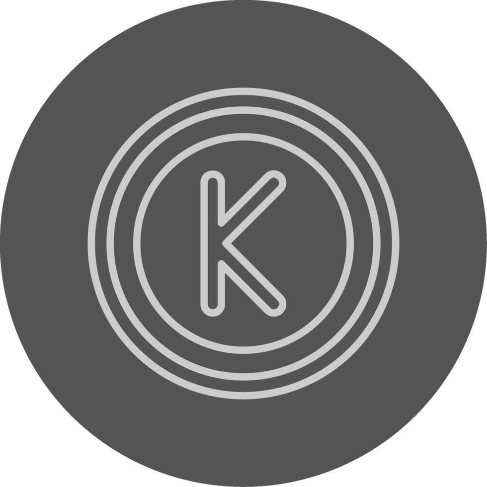 Myanmar Kyat Sign Outline Style Icon vector