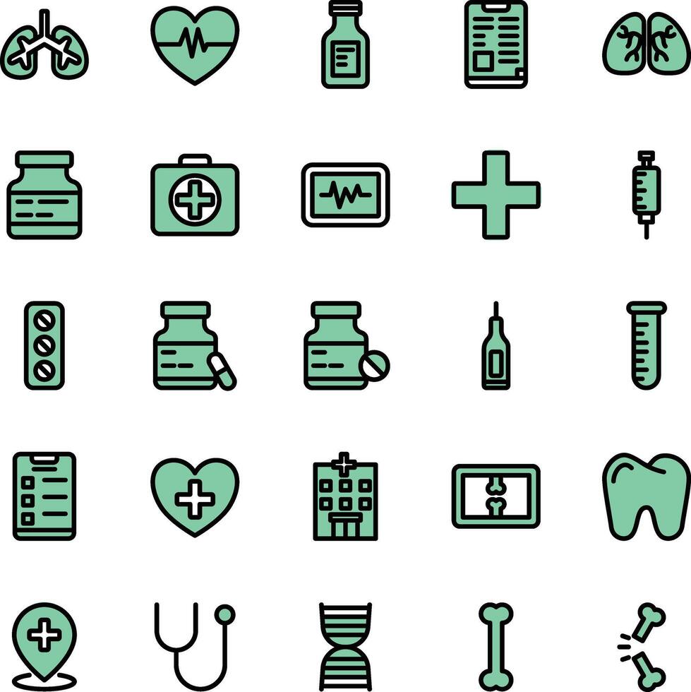 Icon Health Care Color vector