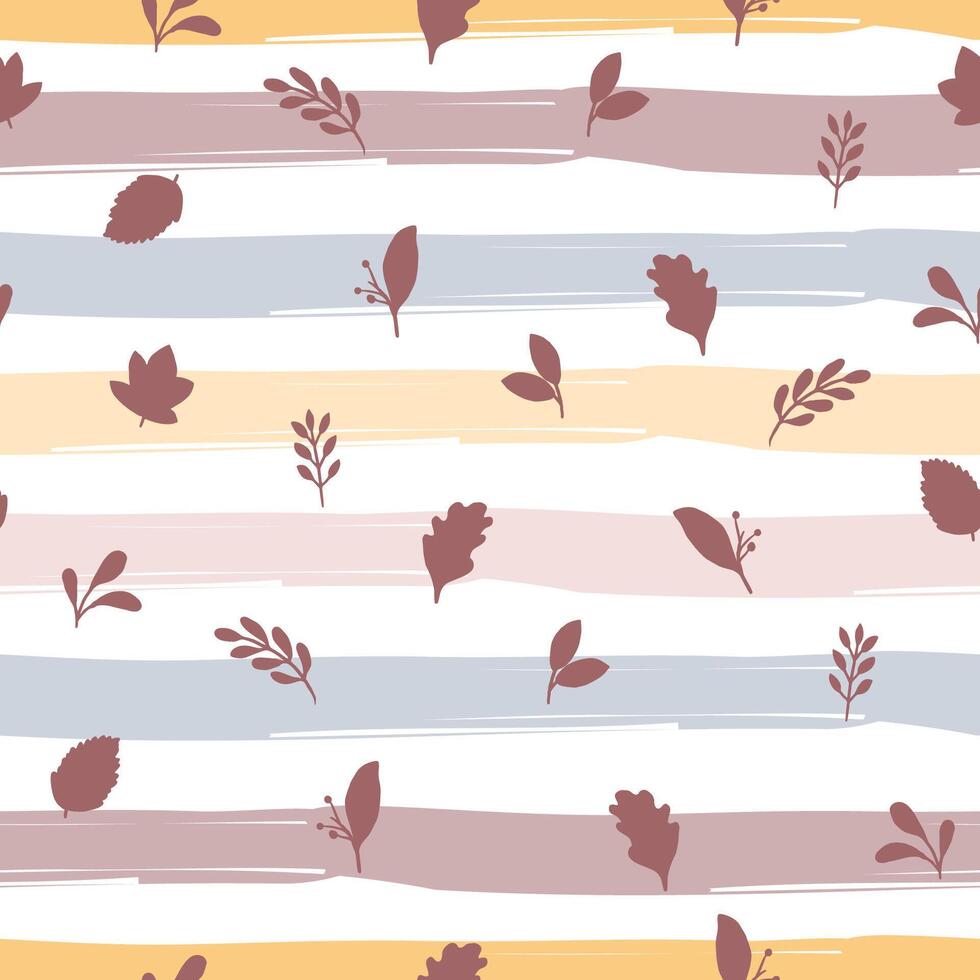 A minimalist repeating leaf pattern, suited for background usage. vector