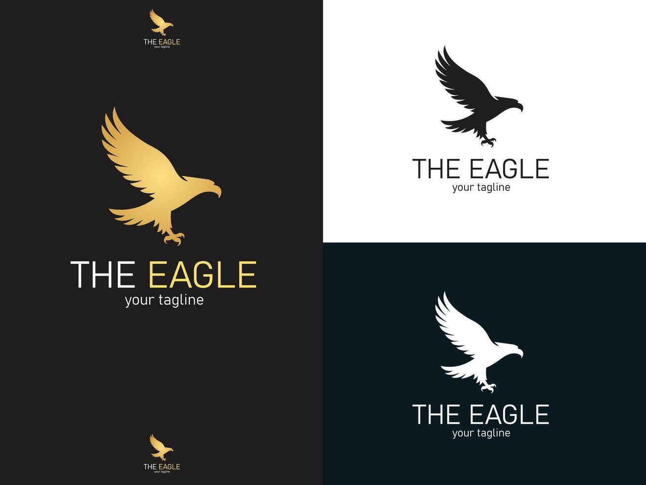Winged Majesty logo A Timeless Symbol of Freedom and Power vector