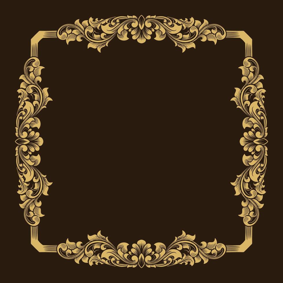 ornament luxury floral illustration vector
