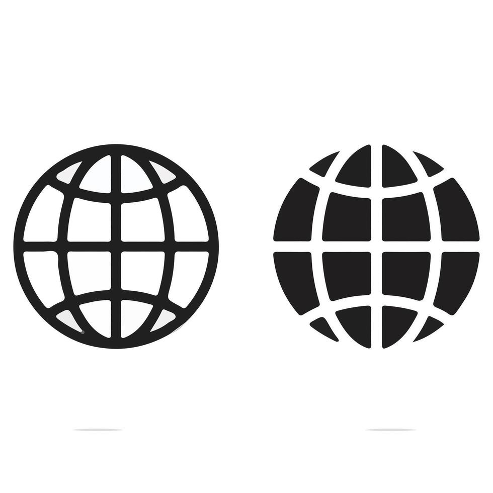 Internet symbol for web site. Logo web template icon vector