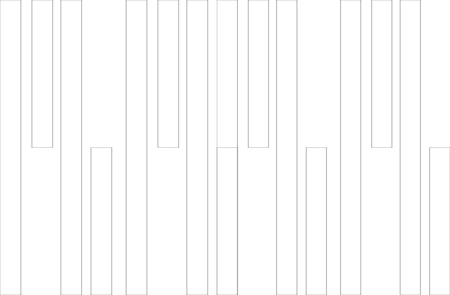 A white and black paper with a line pattern vector