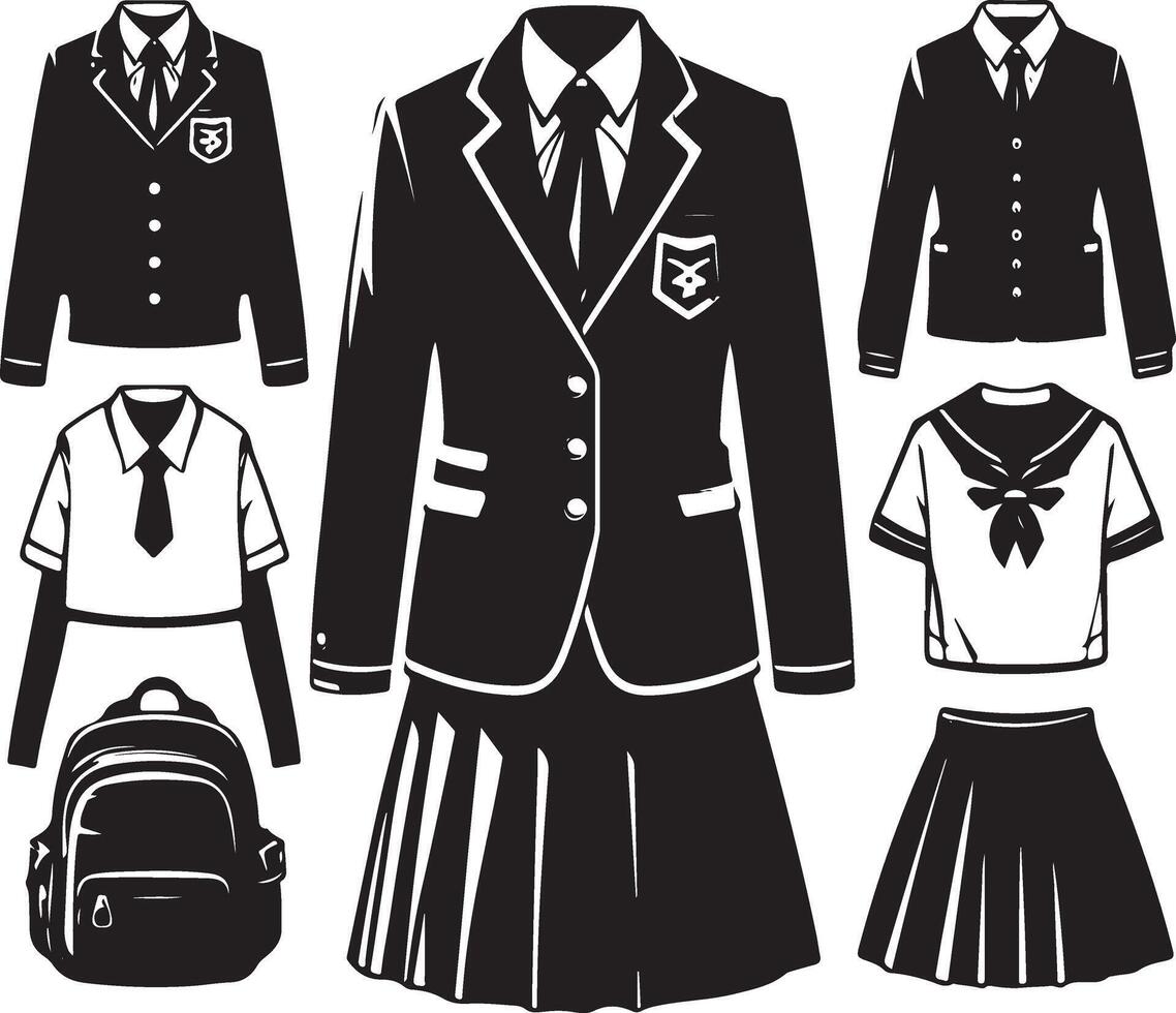 Prestigious Institution Uniform. School Uniform . vector