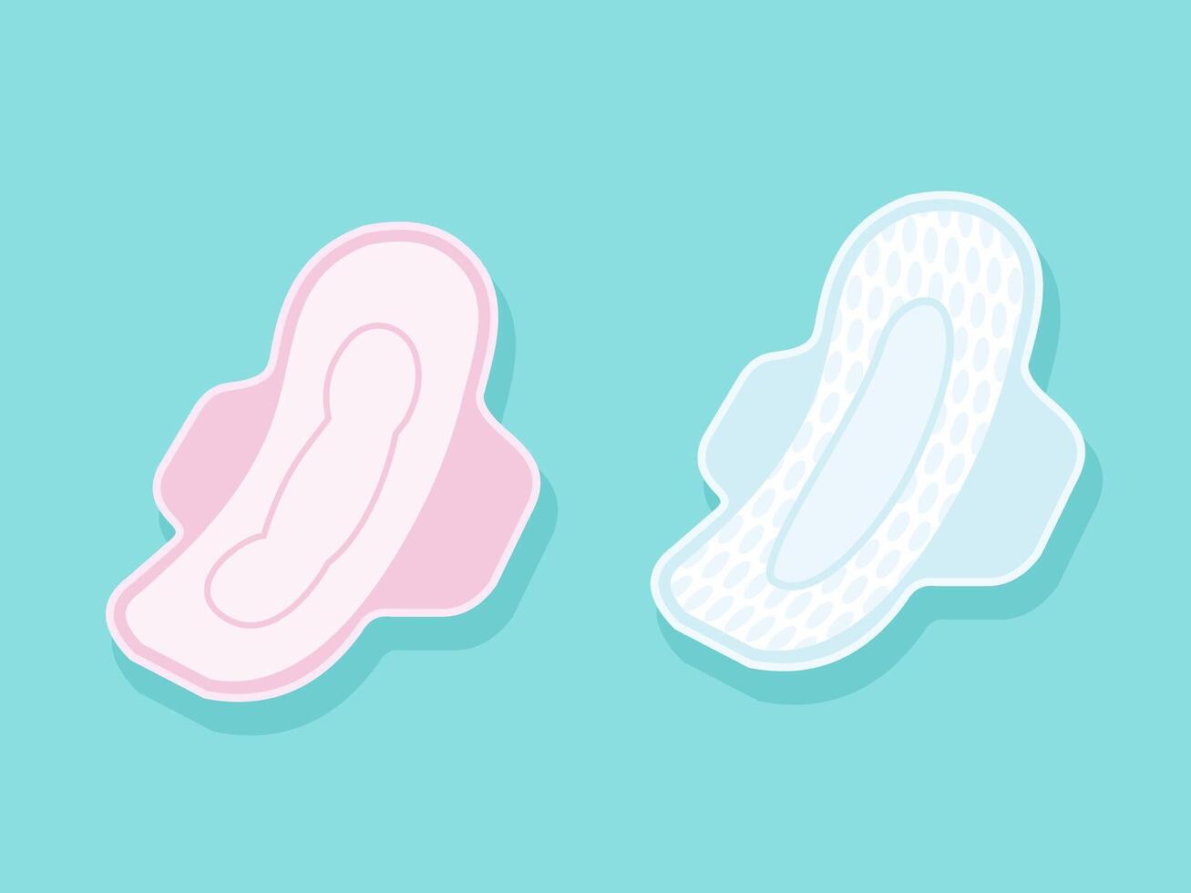 sanitary pad napkin illustration vector