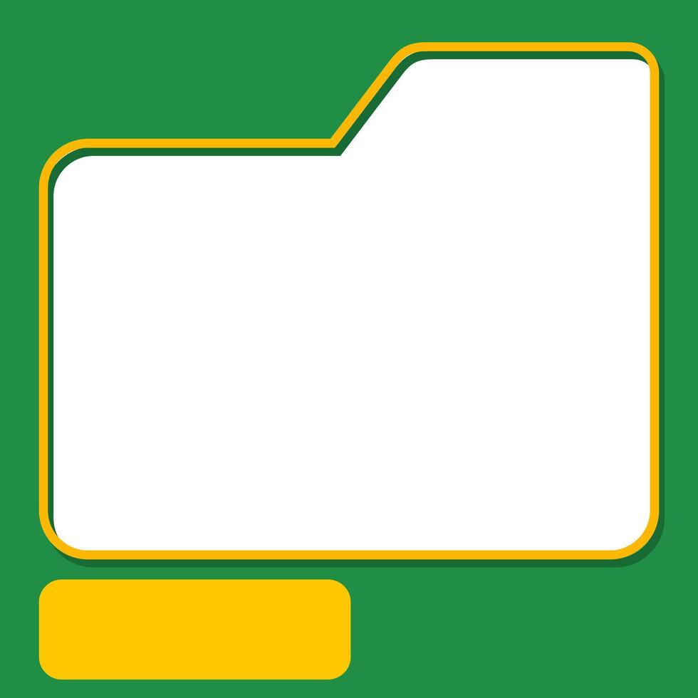 green orange product frame Border Design for social media posts vector
