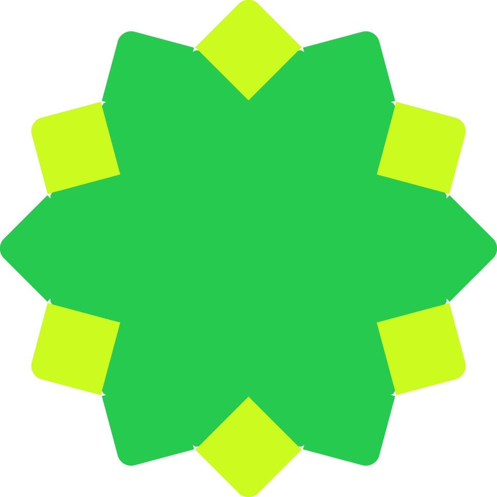 Vibrant Green Mandala vector