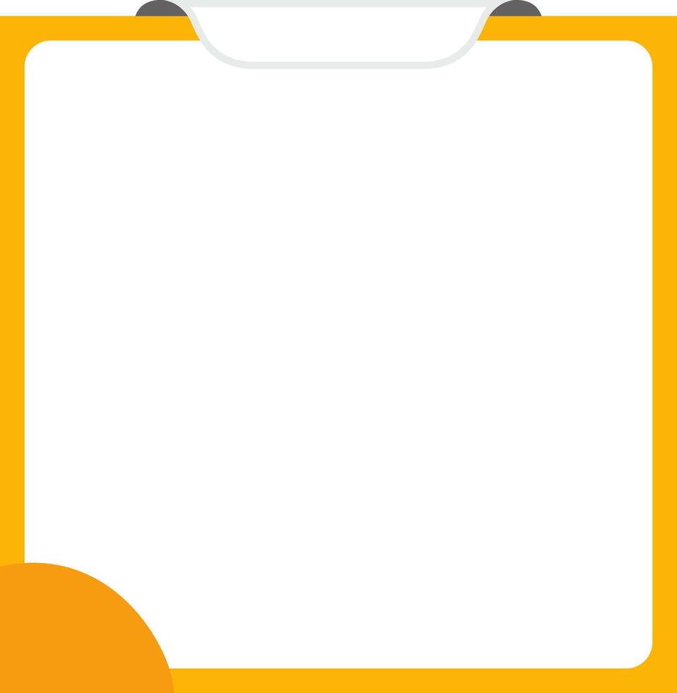 simple orange product frame Border Design for social media posts vector