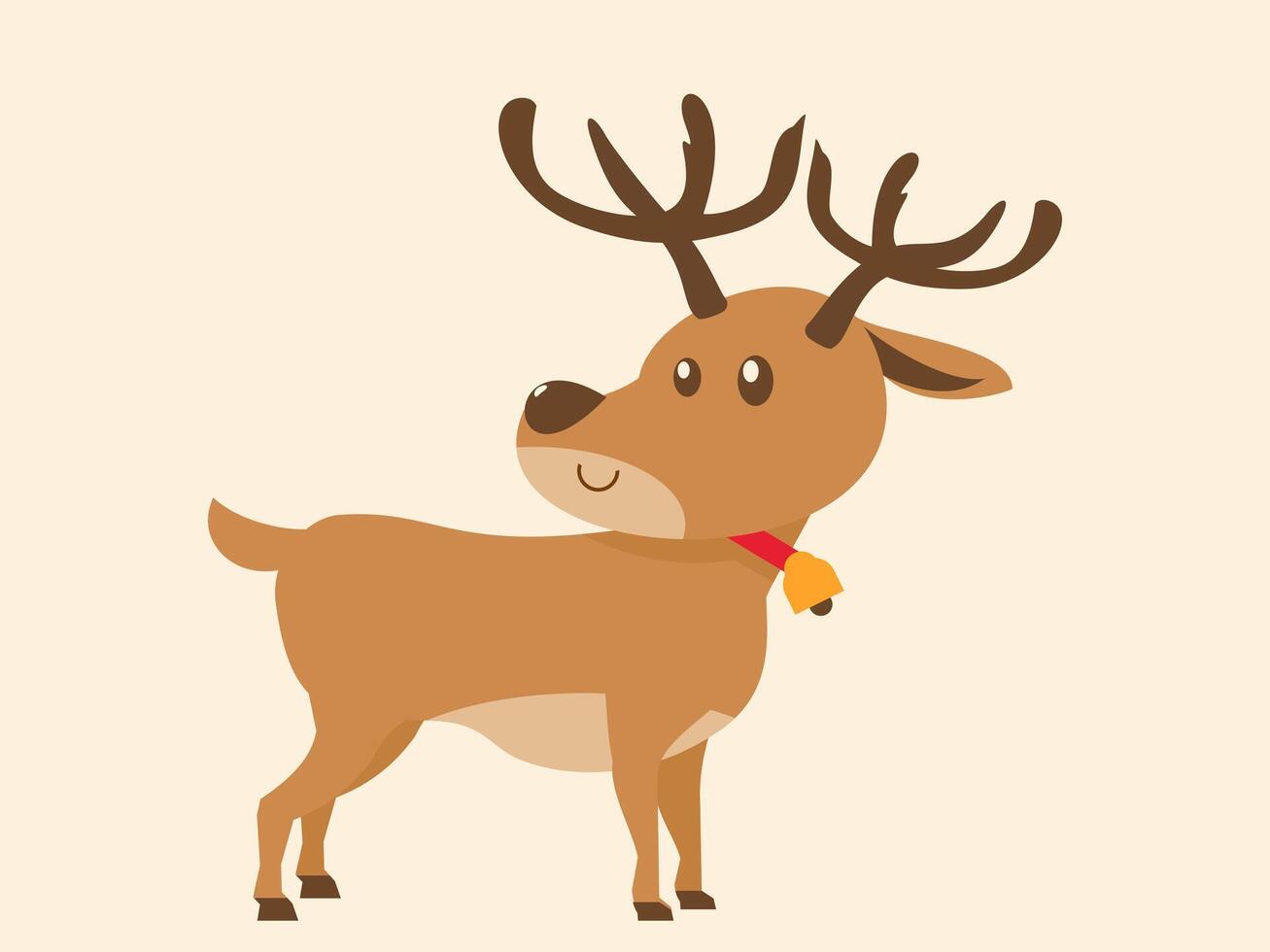Cute Christmas Reindeer illustrations vector