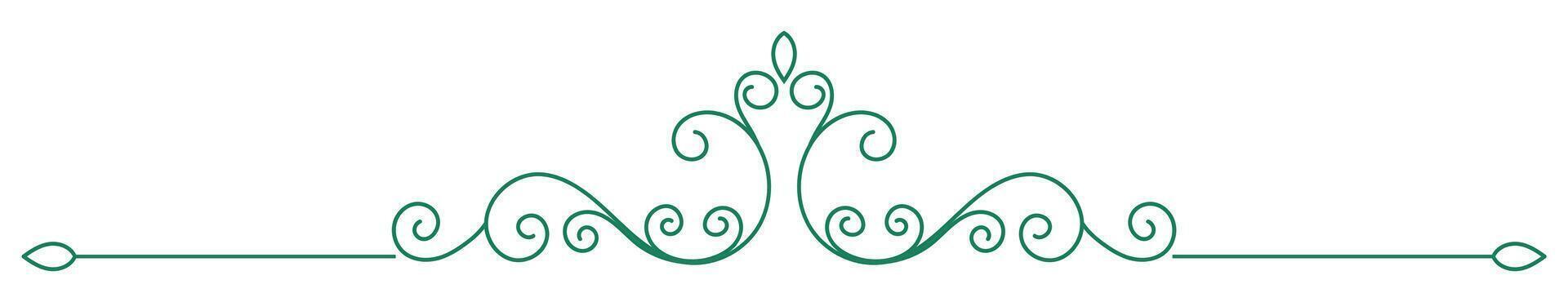 green vintage lines Line for blocking Christmas text vector