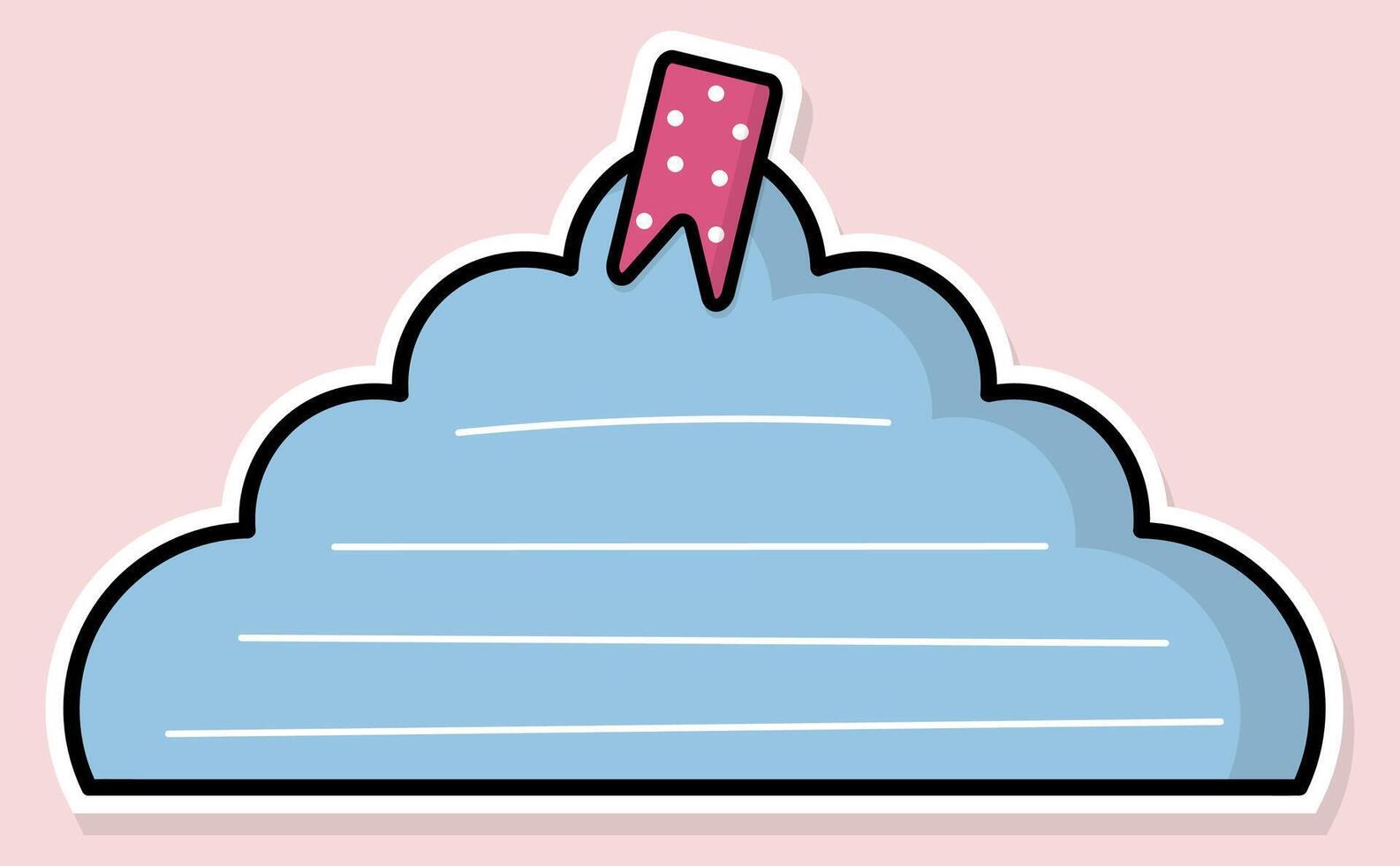 Note paper and stickers Notebook collection with rounded corners, blank paper, lines, minimal colors. vector