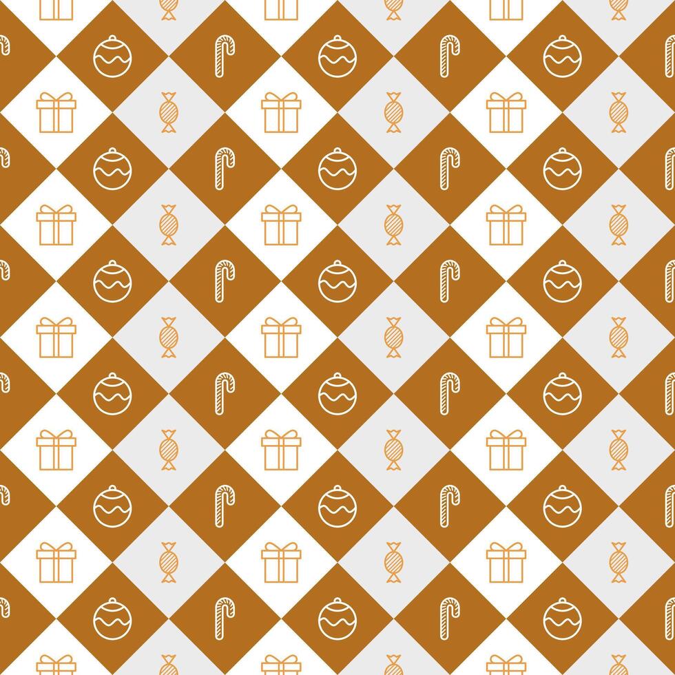 Seamless pattern abstract merry christmas and happy new year vector