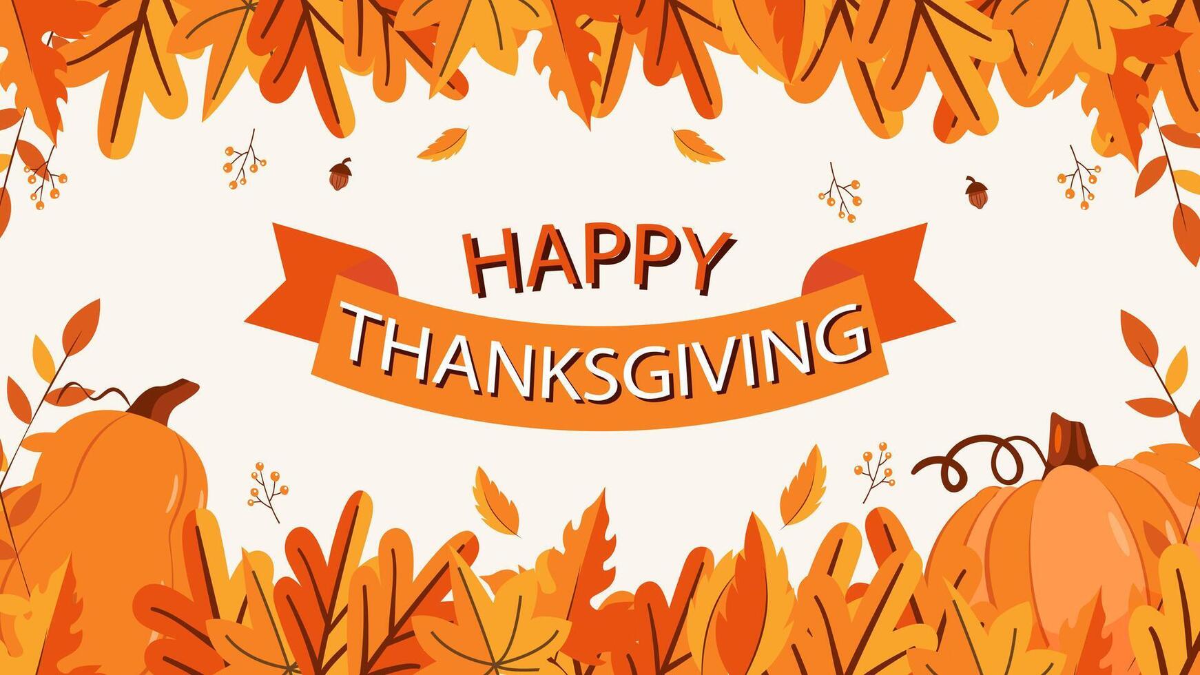 Happy Thanksgiving Day. thanks giving celebration. Happy Thanksgiving background. November. Cartoon Illustration for Poster, Banner, Greeting Card, Flyer, Invitation Card, Cover, Template. vector