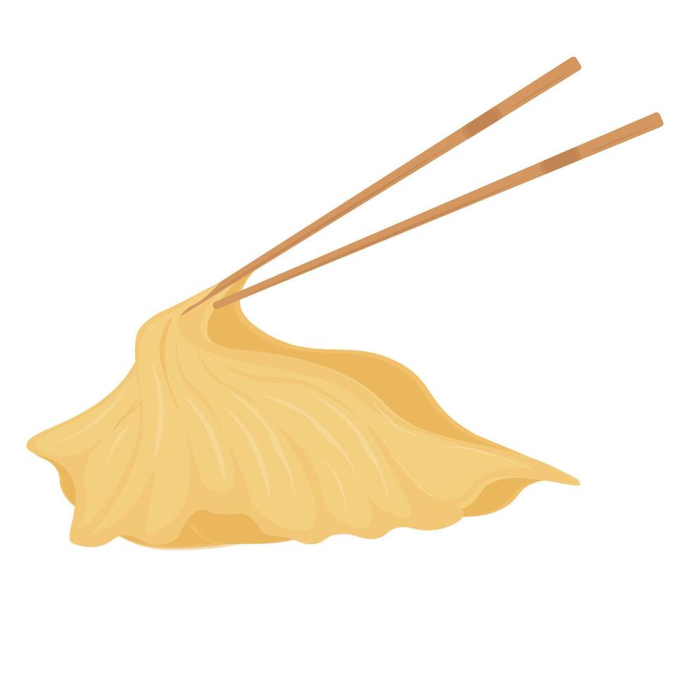 Illustration Logo Clipart Soaked dry tofu skin vector