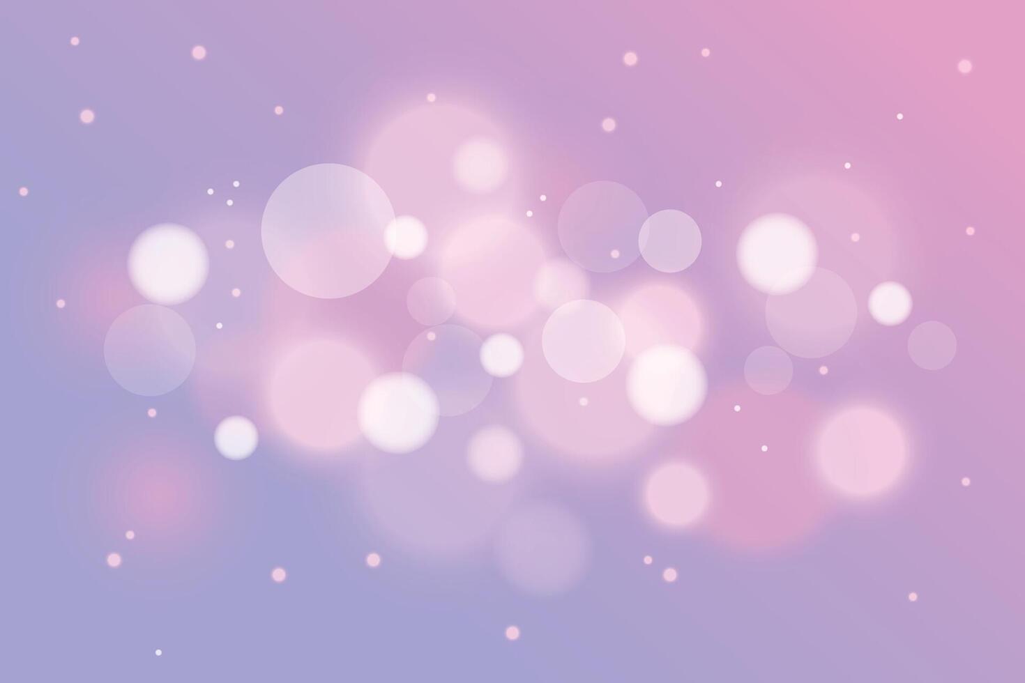 Colorful bokeh lights on a pink background vector