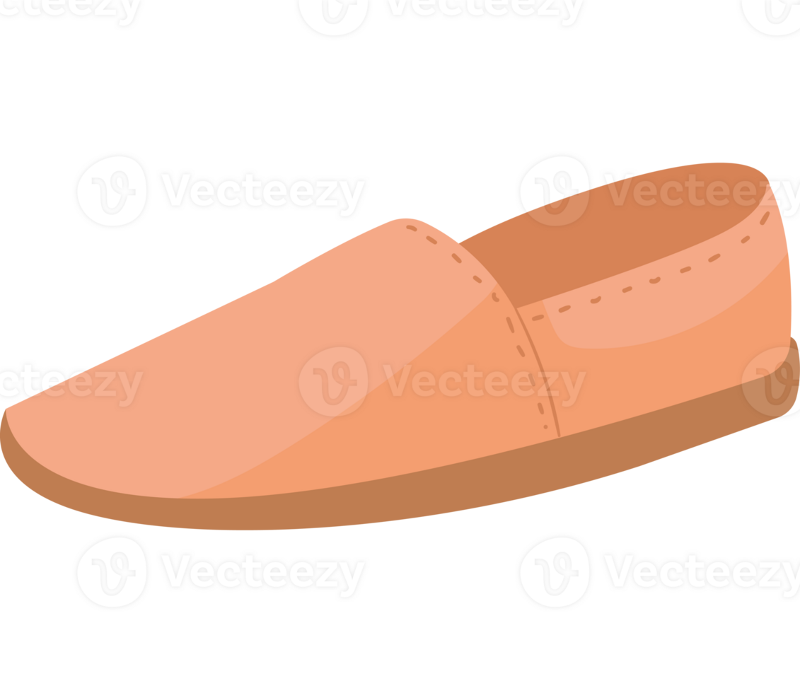 An orange shoe isolated png