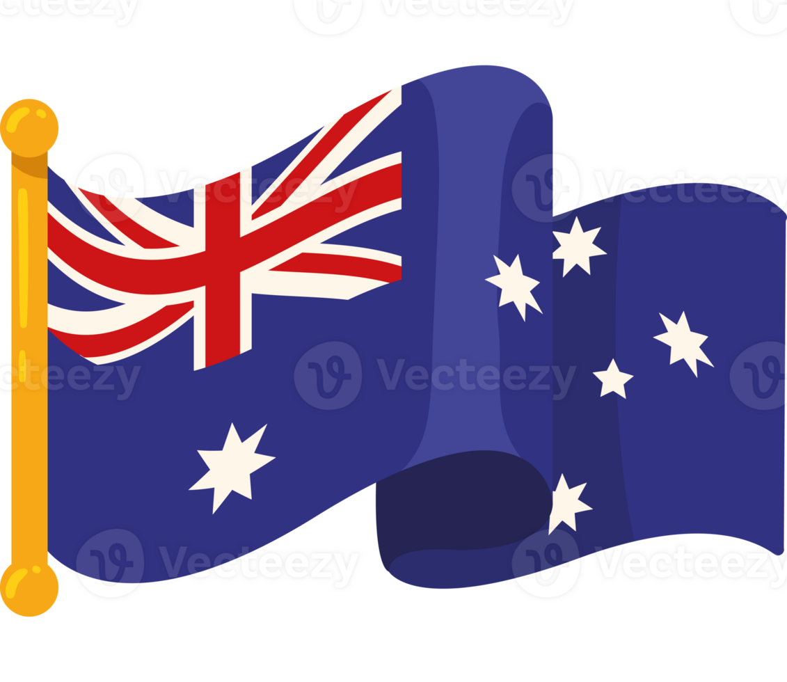 australia day flag illustration isolated png
