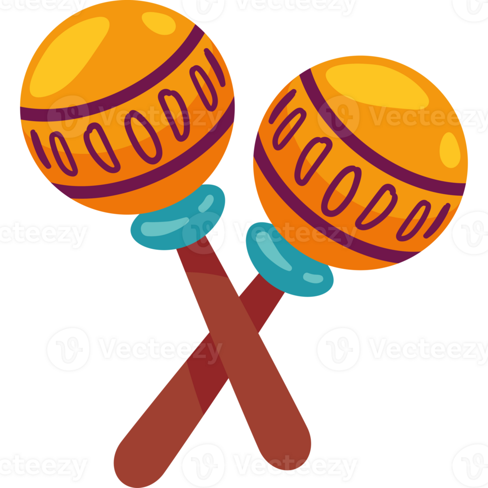 mexico maracas music illustration png