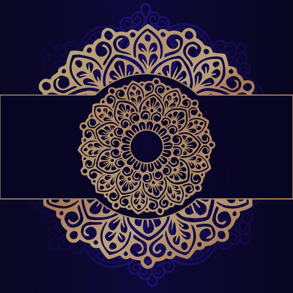 luxury gold mandala vector