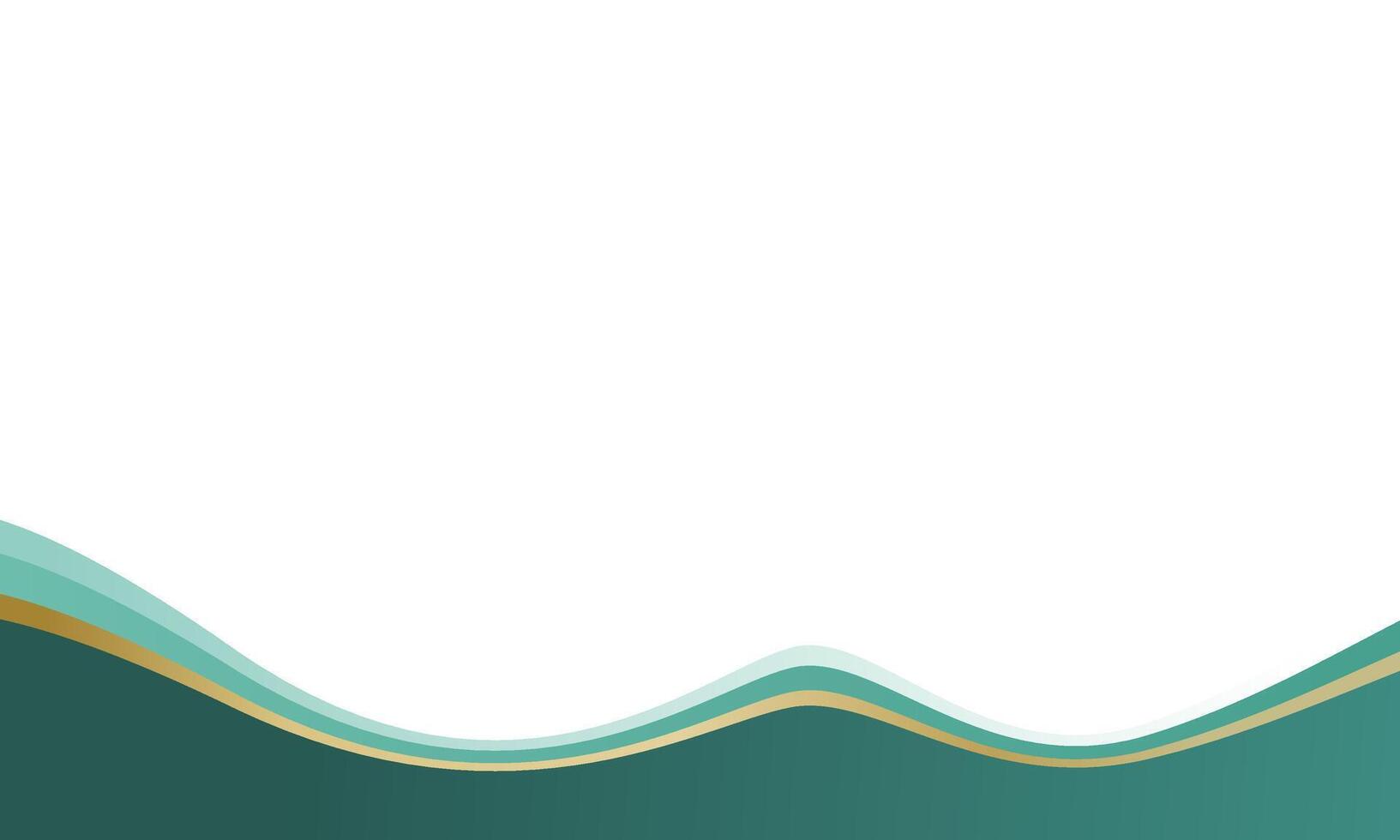green wave corner vector