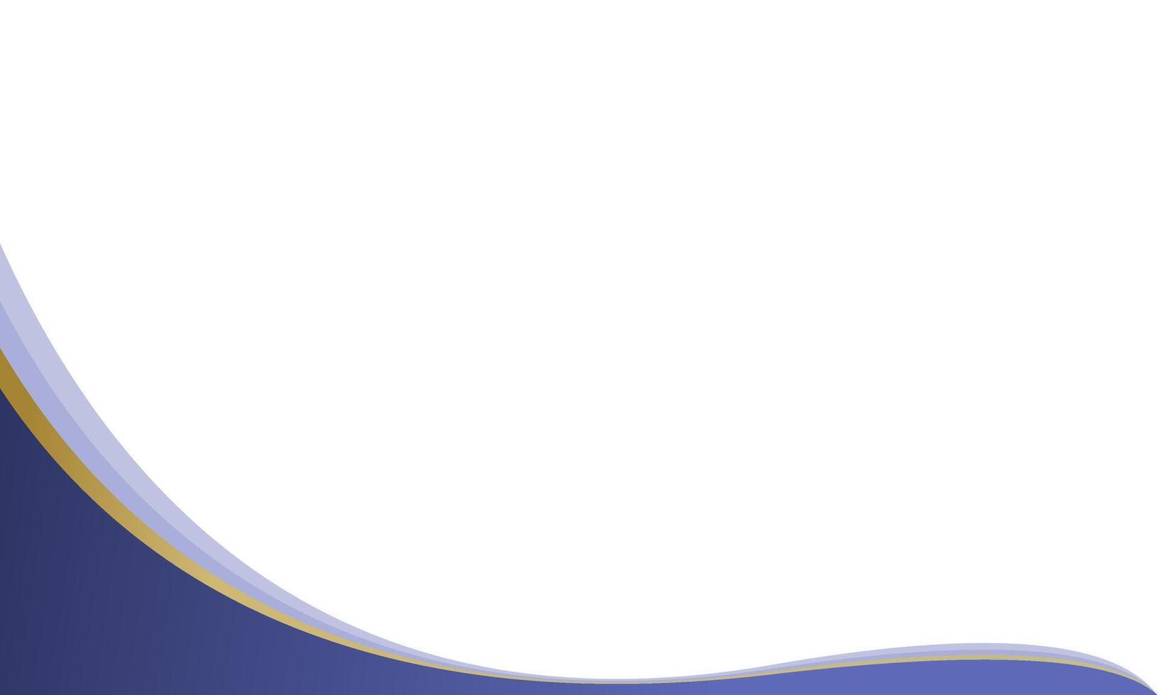 simple blue wave corner background vector