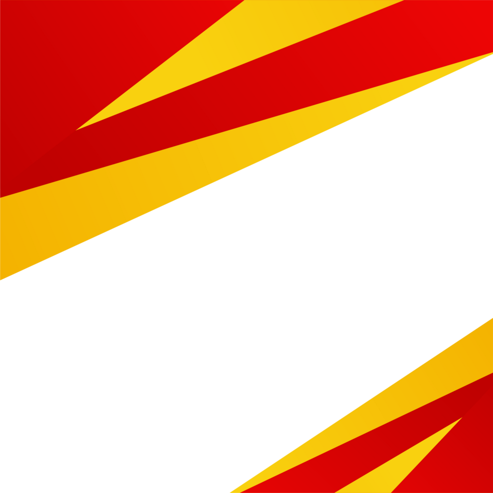template design red and yellow elegant png