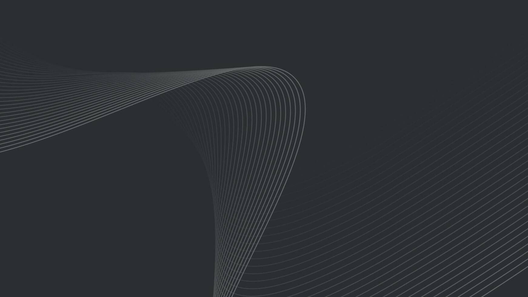 Digital line pattern wave background vector