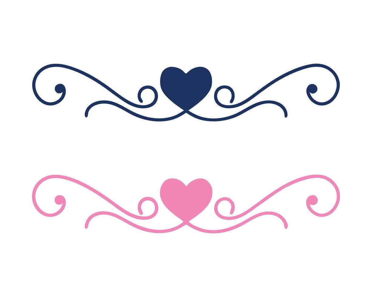 Elegant Valentines Day Heart Illustration for Prints vector