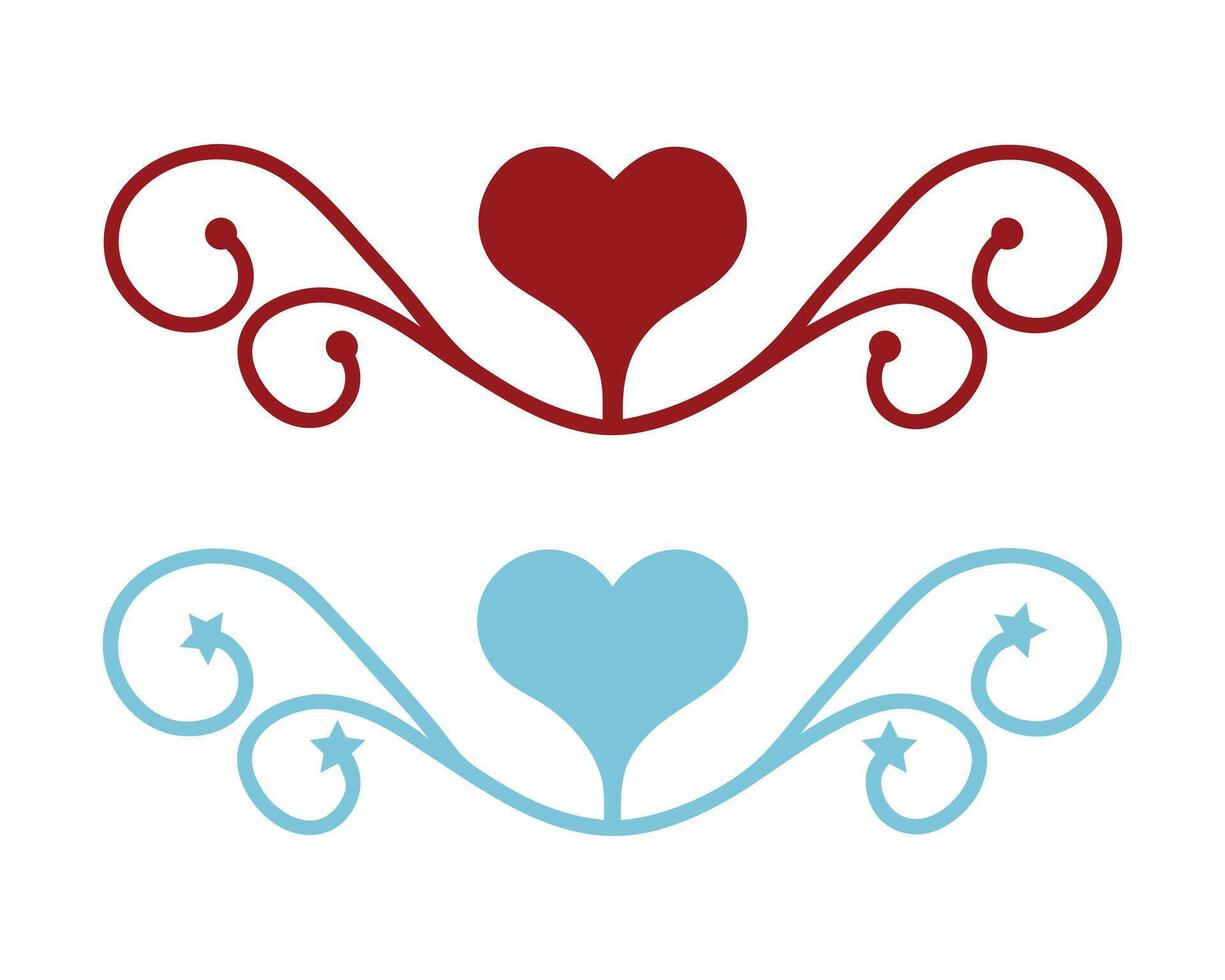 Minimalist Heart Design with Frame for Valentines Day vector