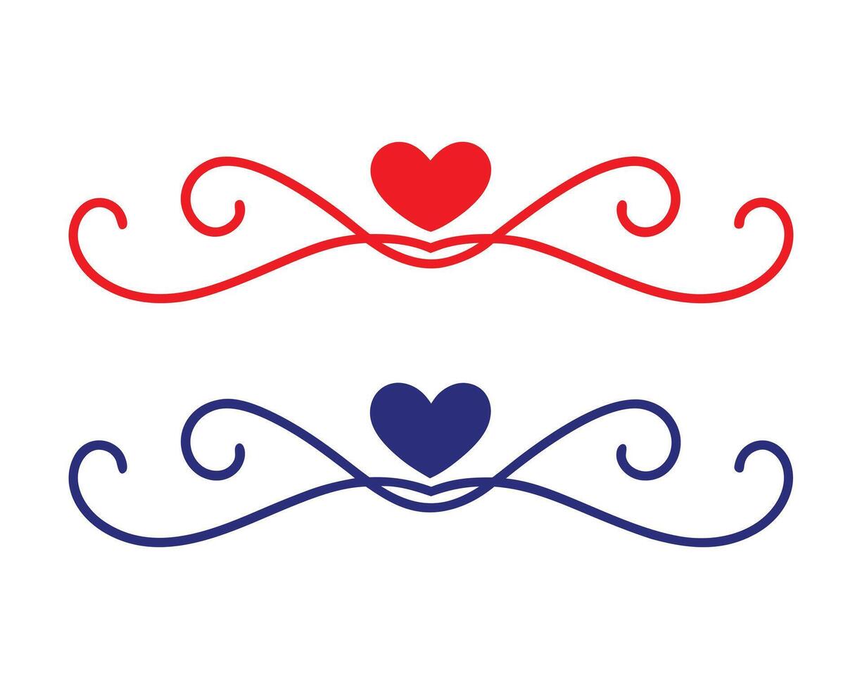 Stylish Heart and Frame Valentines Day Art vector