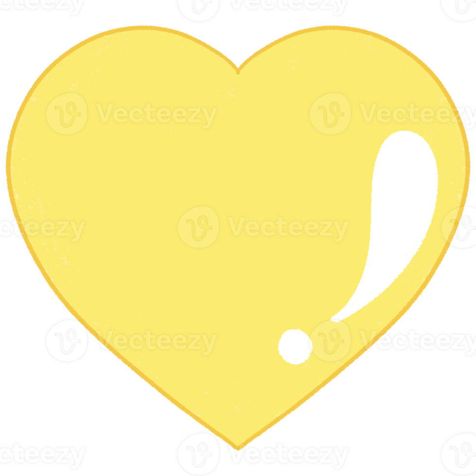yellow heart clipart png