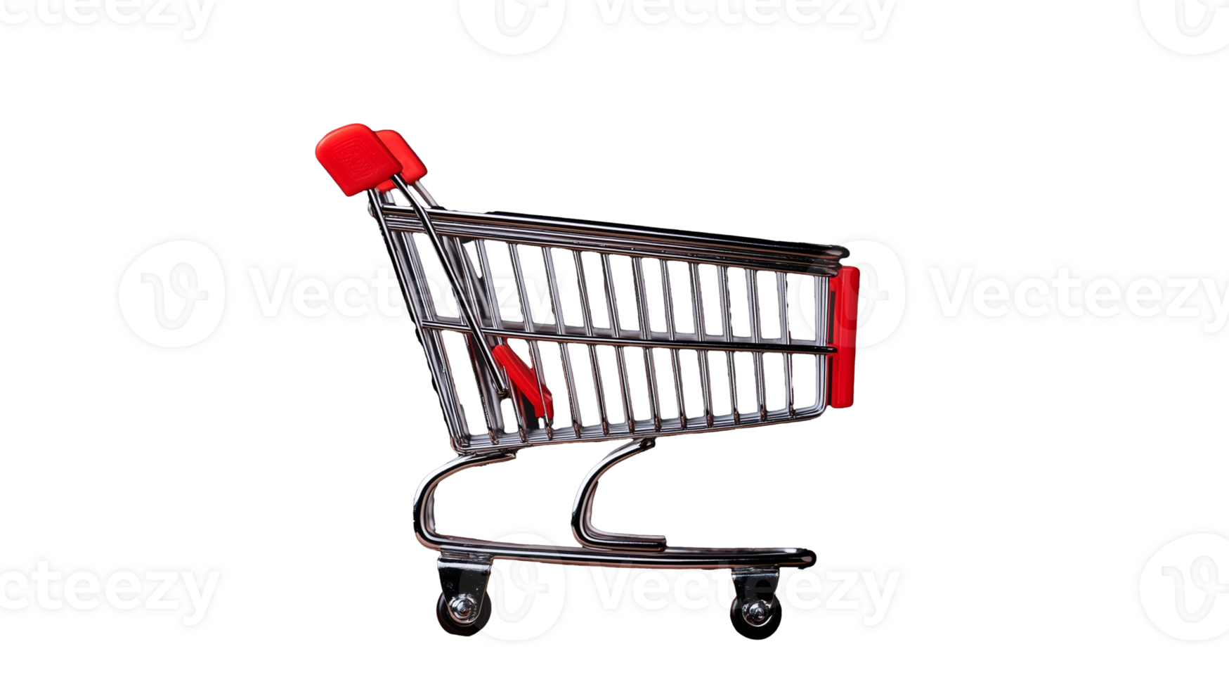 Shopping cart design on transparent background for retail and e-commerce visuals png