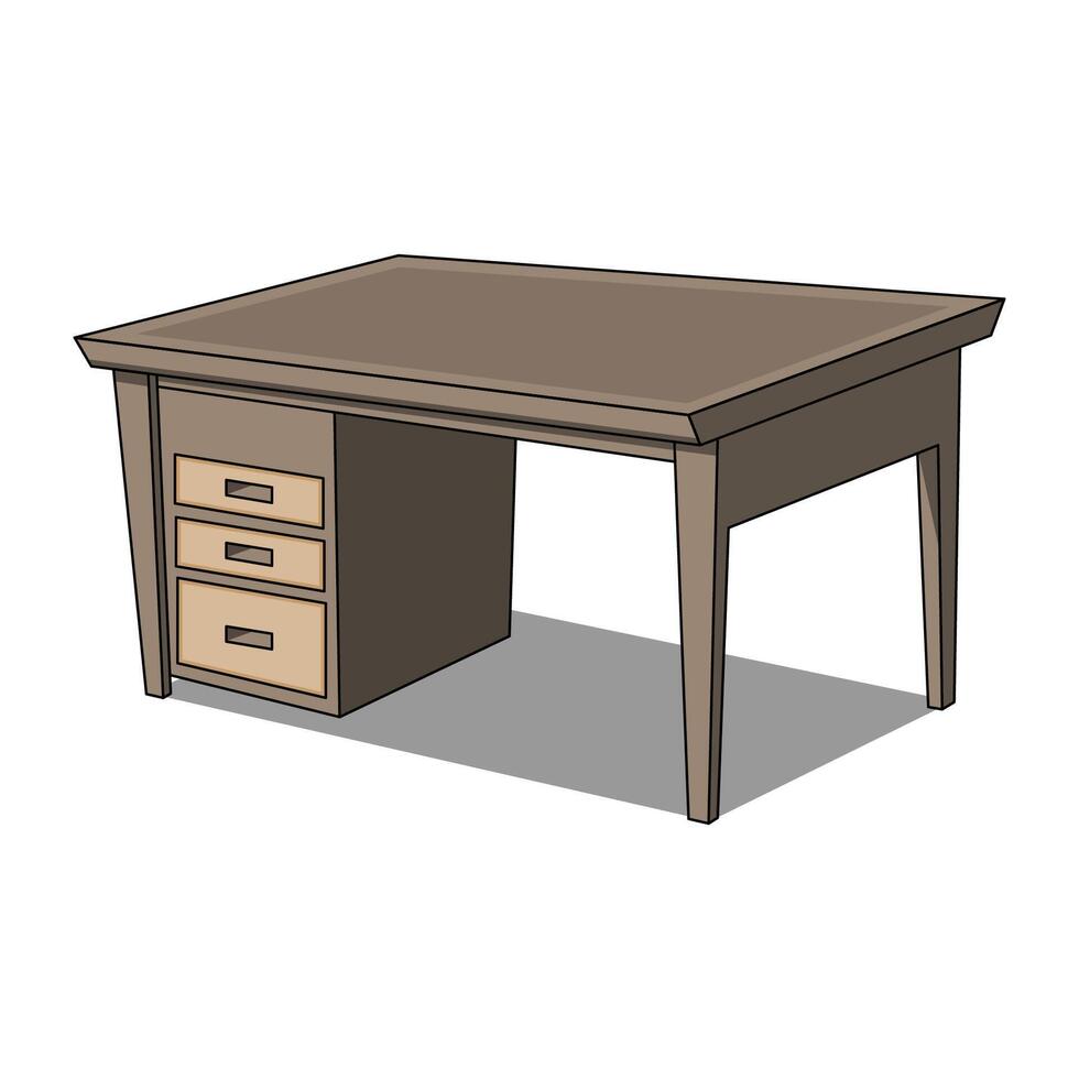 Office Table Illustration vector