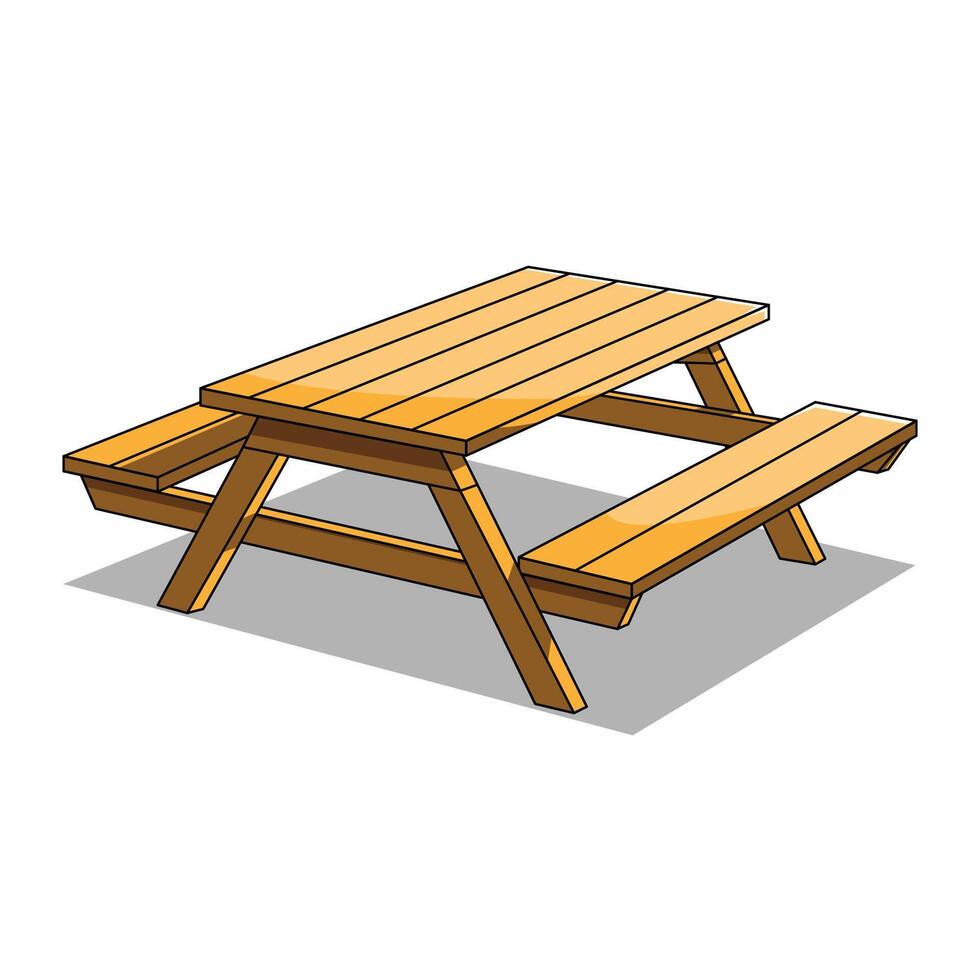 Park Table Illustration vector