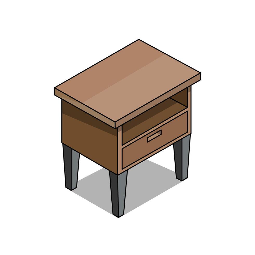 Small Desk Illustration vector