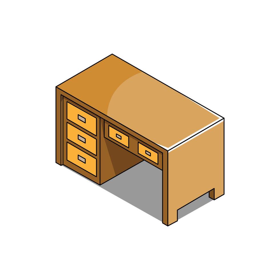 Principal Table Illustration vector