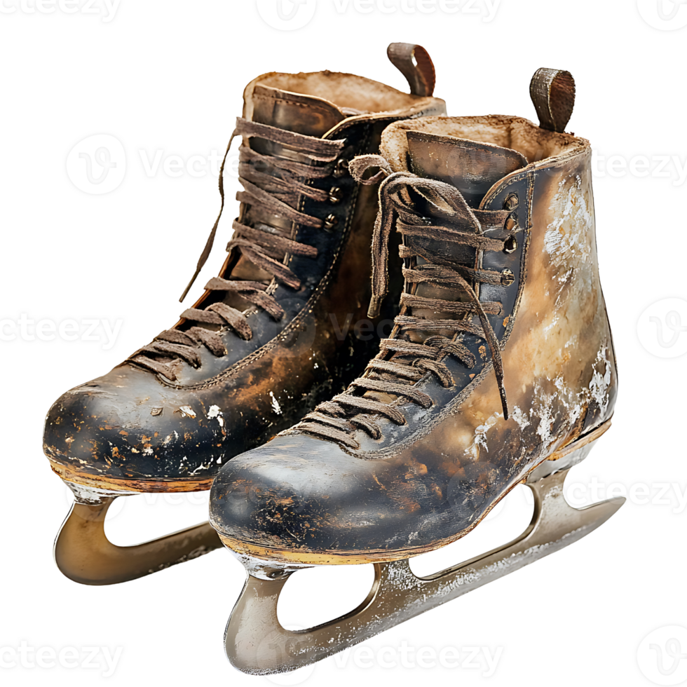 An old pair of ice skates png