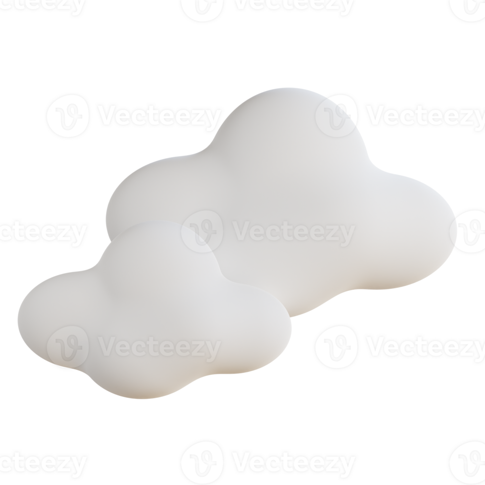 3D Cloudy Sky Scene Soft and Serene Atmosphere png