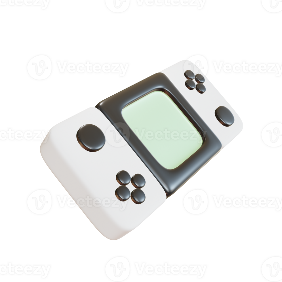 3D Portable Game Device Sleek and Interactive png