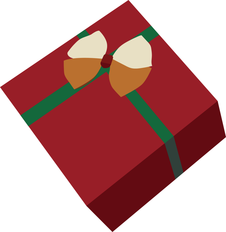 Colorful Holiday Gift Box Illustration png