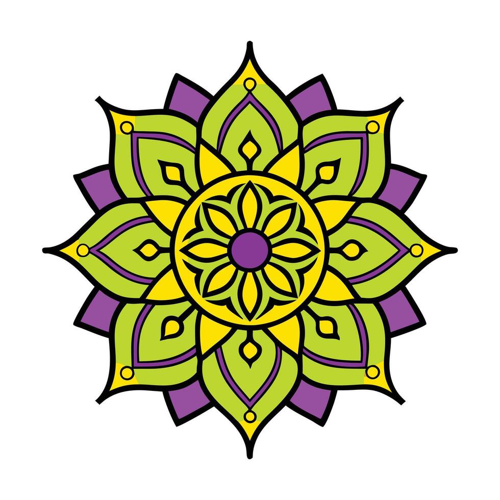 Creative Mandala Outline Patterns vector