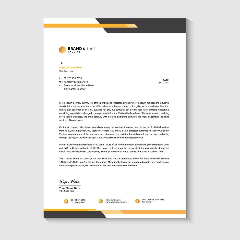 Business letterhead templates vector