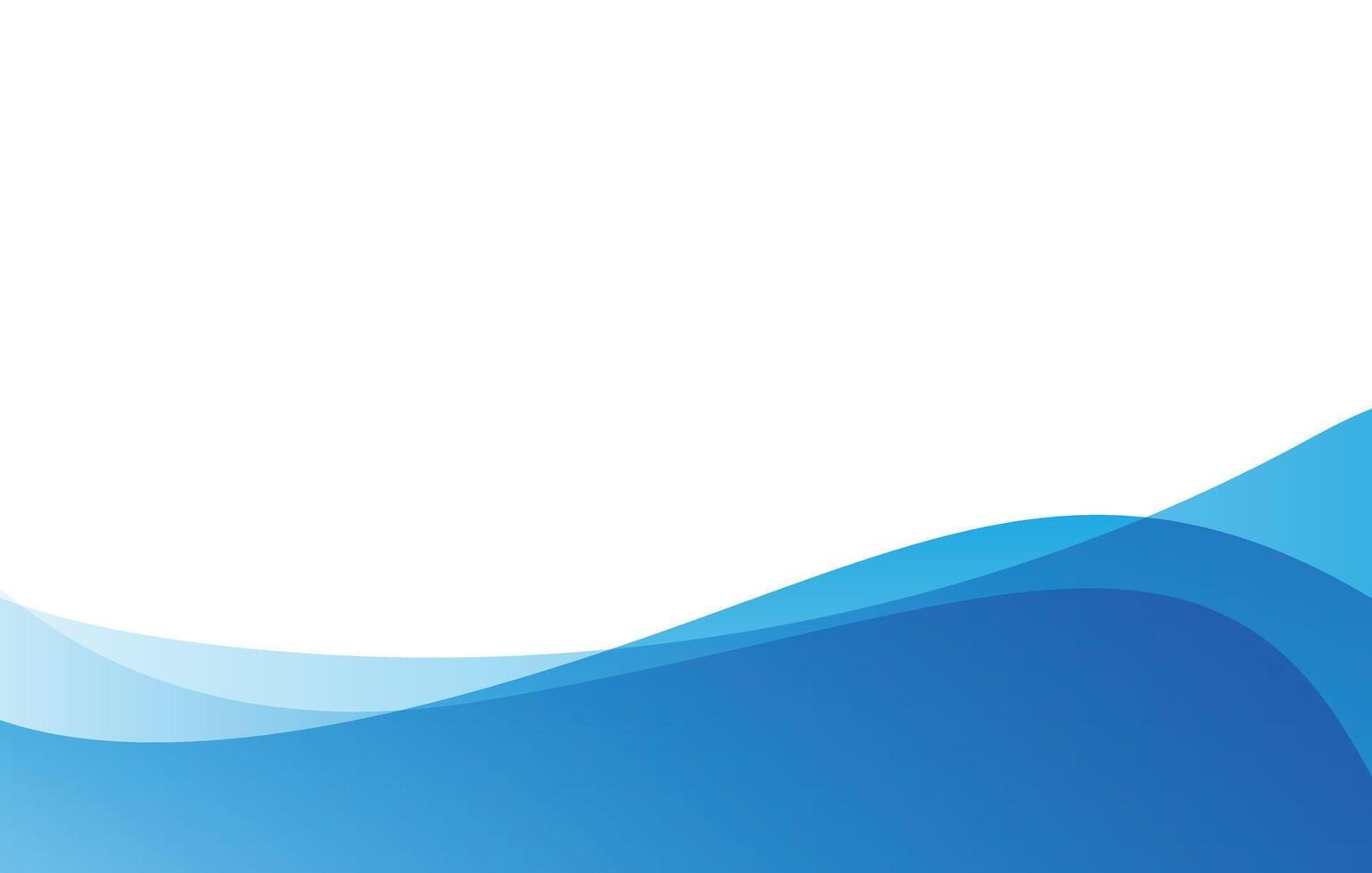 abstract blue wave background design template vector
