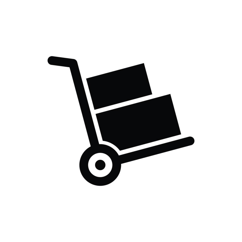 handcart icon design isolated on white background vector