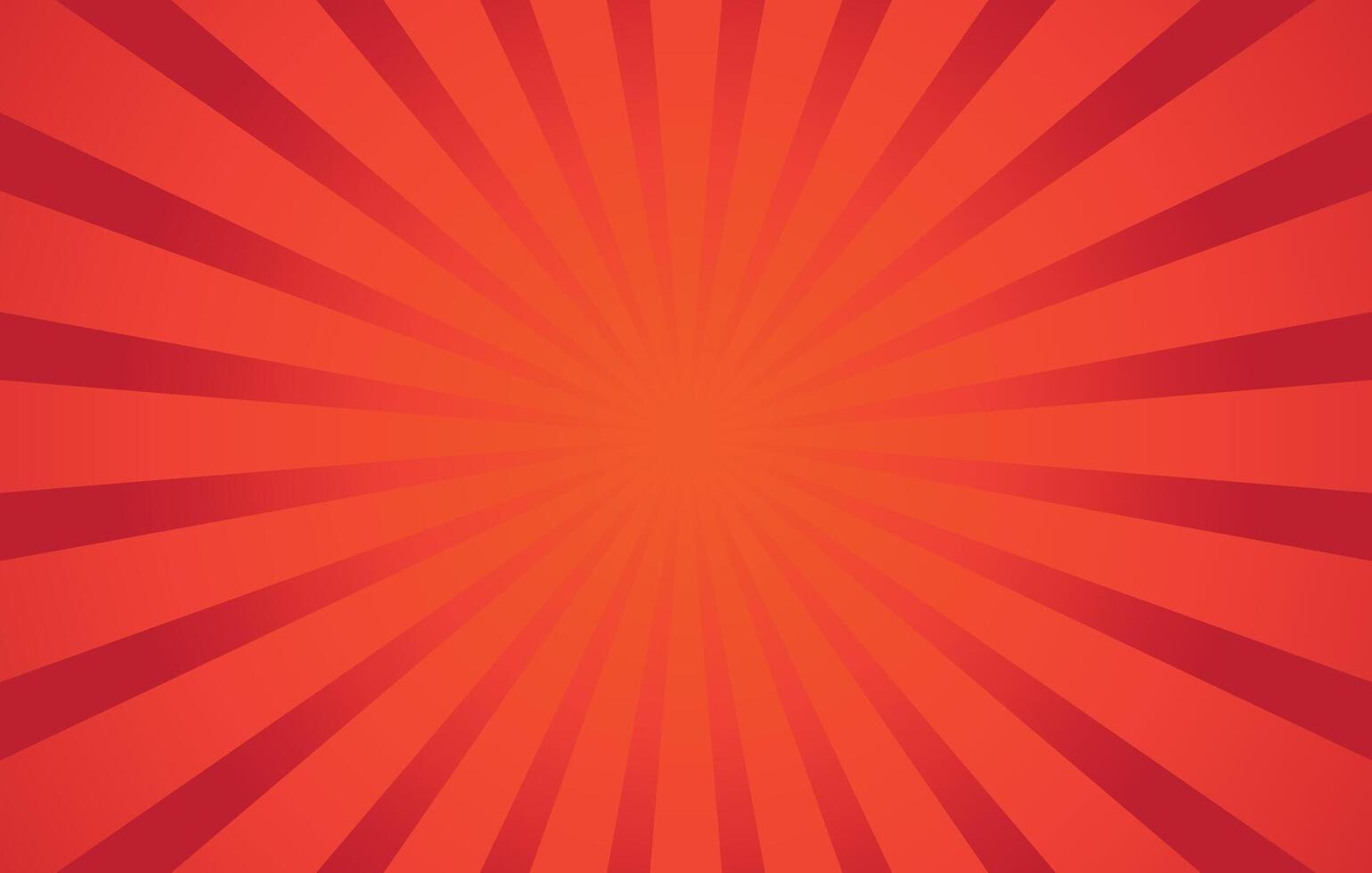 red rays comic background design template vector