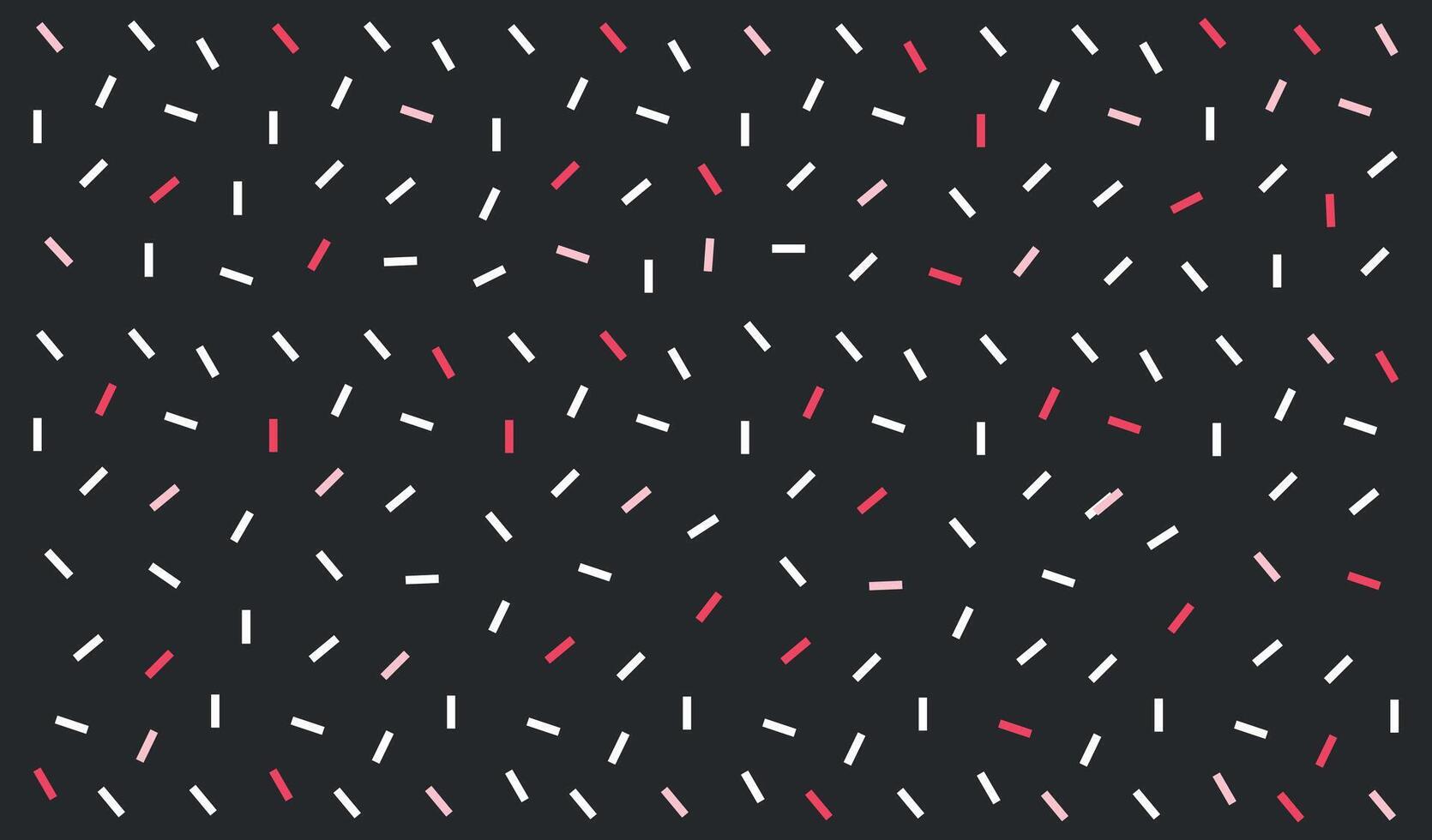 Modern simple pattern with cute elements, geometric shapes, black background, seamless pattern, lovely card, design for decoration, wrapping paper, print, fabric or textile vector