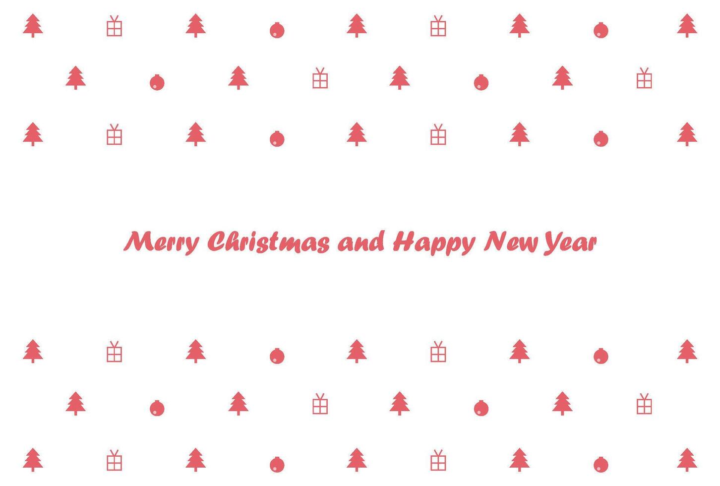 Christmas pattern with winter ornaments, nice decoration, design for Holidays decoration, wrapping paper, print, fabric or textile, Merry Christmas and Happy New Year vector