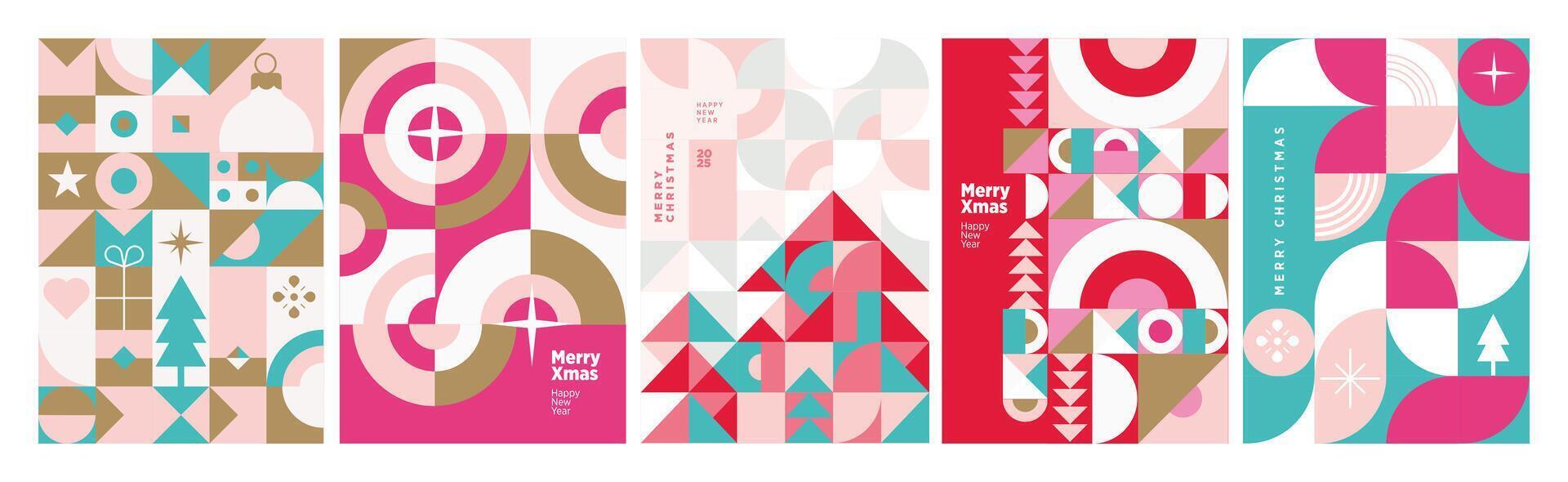 Merry Christmas and Happy New Year. Eye catching design illustrations for greeting card, party invitation card, website banner, social media banner, marketing material. vector